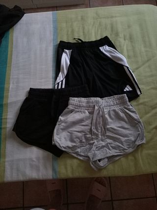 3 Shorts Deporte Adidas - S