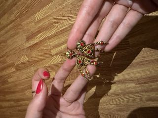 Pendientes dorados baturra