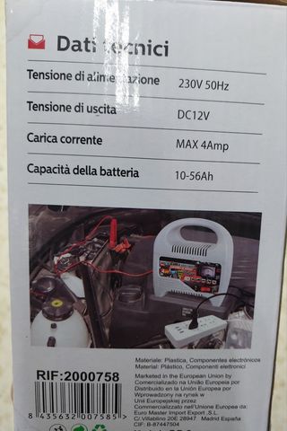 Cargador de batería KMT Style 4A 6/12V automático
