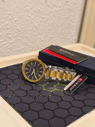 Reloj CURREN dorado y azul