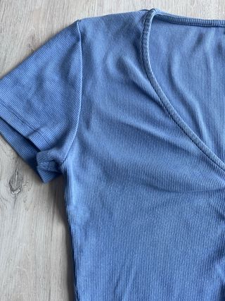 ZARA: Shorts vaquero+top fruncido cordón TM nuevo