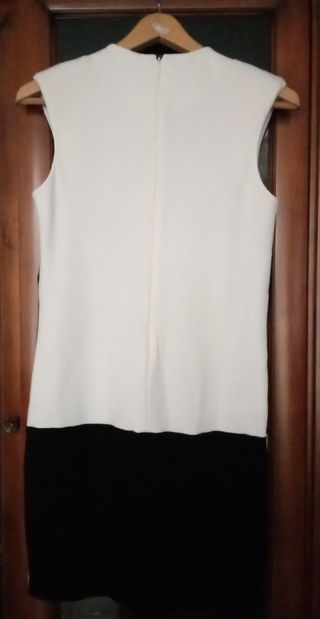 Vestido Mango blanco&negro