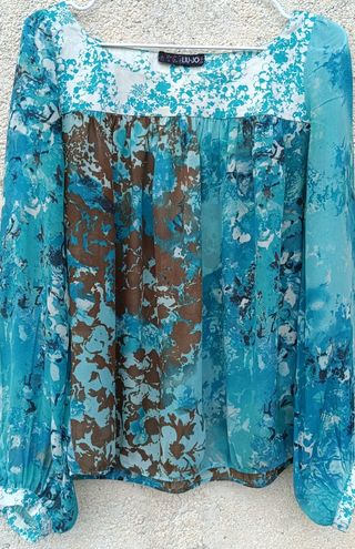Blusa Liu Jo seta | Turchese tg. 42
