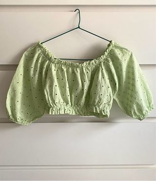 Top crop Pull&Bear verde