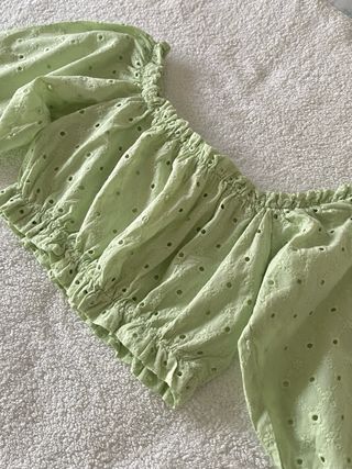 Top crop Pull&Bear verde
