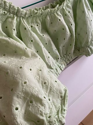 Top crop Pull&Bear verde