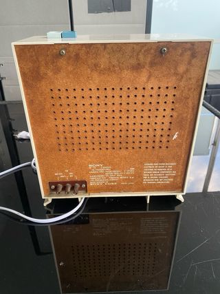 Radio Sony BF-11E Vintage Azul y Blanco