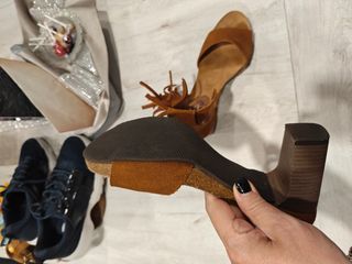 Sandalias tacón alto camel