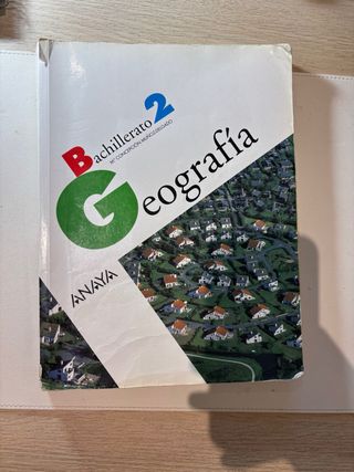 Libro Geografía. Bachillerato 2