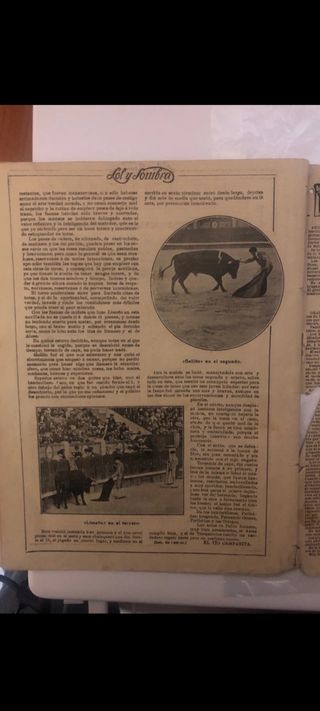 Antigua revista taurina de 1912