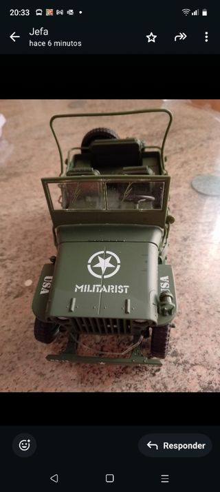 Jeep Militarist 1:18 metal