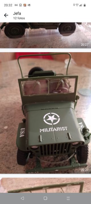 Jeep Militarist 1:18 metal
