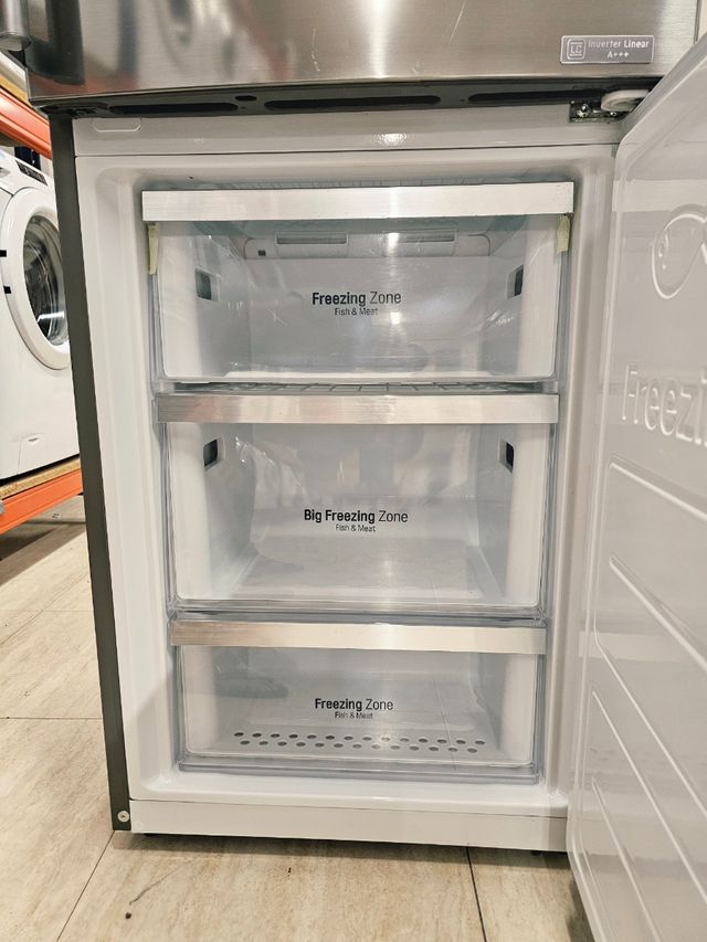 Nevera LG combi acero inoxidable