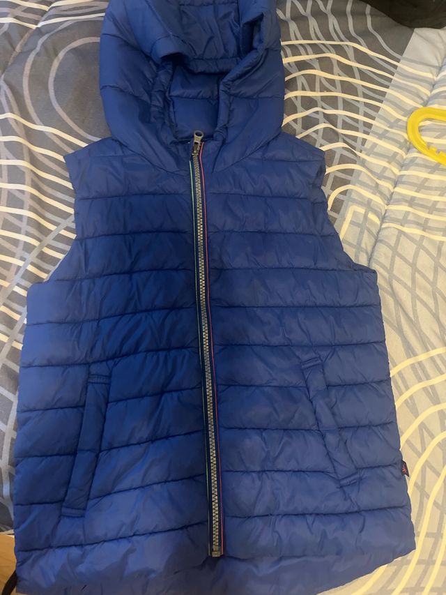 Chaleco acolchado Benetton azul 6 - 7 años