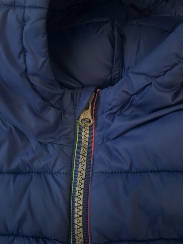 Chaleco acolchado Benetton azul 6 - 7 años