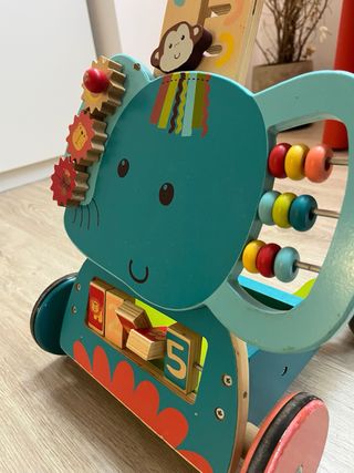 Andador Bebé Elefante Juguete Madera