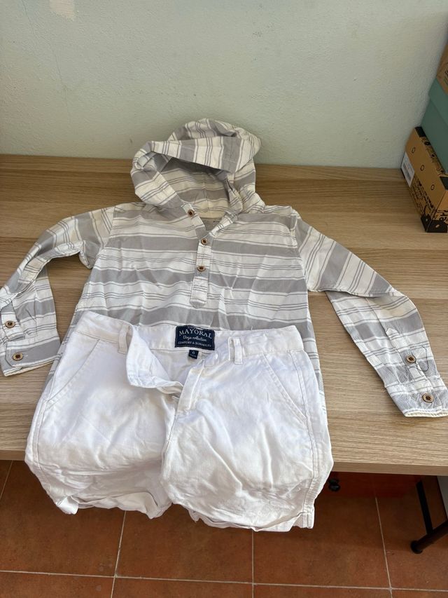 Conjunto niño Mayoral: camisa+shorts