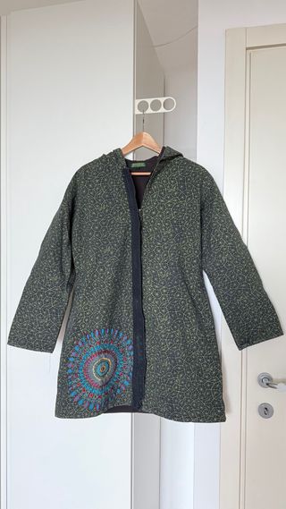 Cappotto Cotone Verde Oliva
