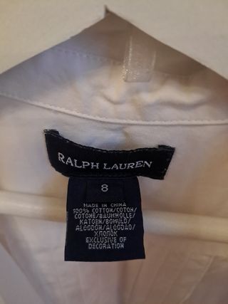 Camisa Ralph Lauren niña talla 8