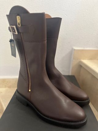 Botas Bita serraje marrón