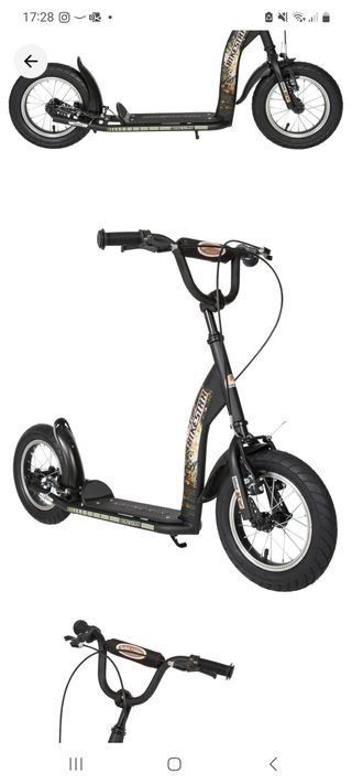 Monopatín Bikestar con ruedas grandes