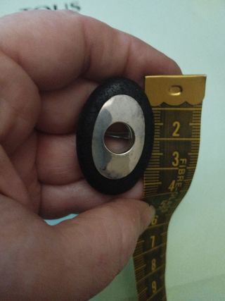Anillo vintage plata y lava volcánica 