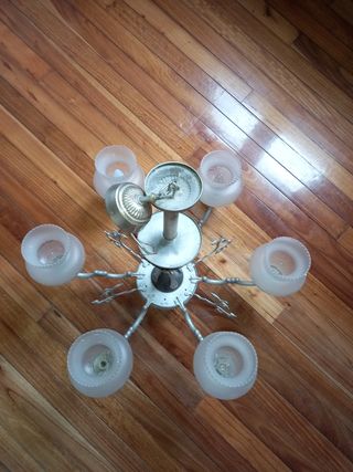 Araña 5 brazos - Lampara techo vintage