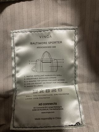 Bolsa de lona Vinga Baltimore