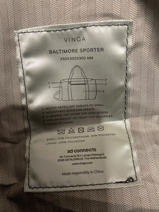 Bolsa de lona Vinga Baltimore