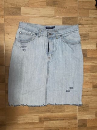 Falda vaquera M - color washed denim