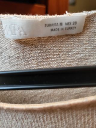 Camiseta  lino beige TM Sisa talla S