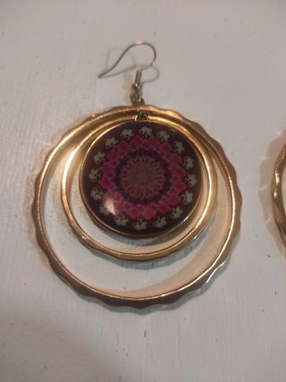 Pendientes dorados Desigual