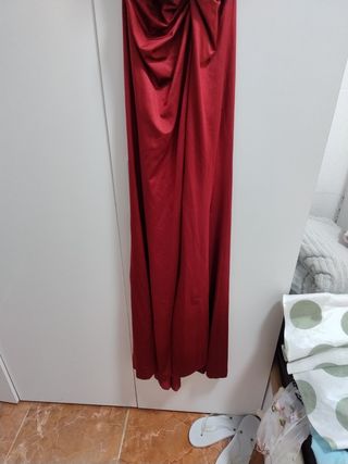 Vestido rojo fiesta largo