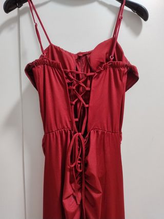 Vestido rojo fiesta largo