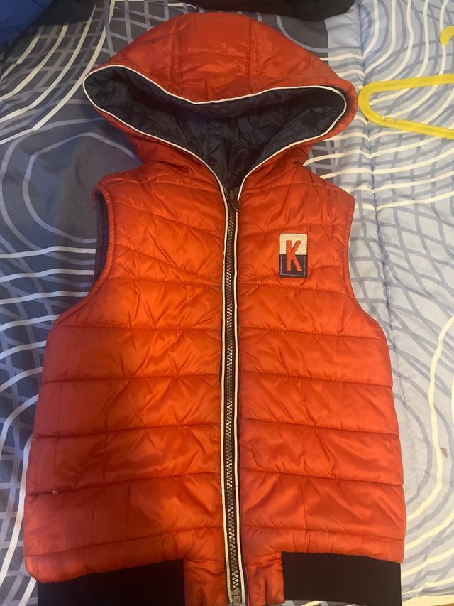 Chaleco niño reversible 6-7 años