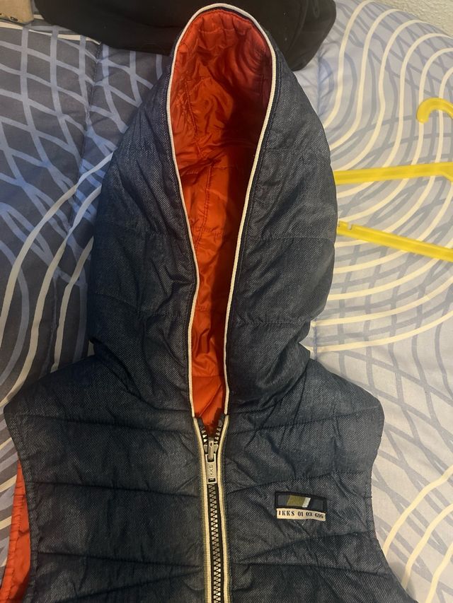 Chaleco niño reversible 6-7 años