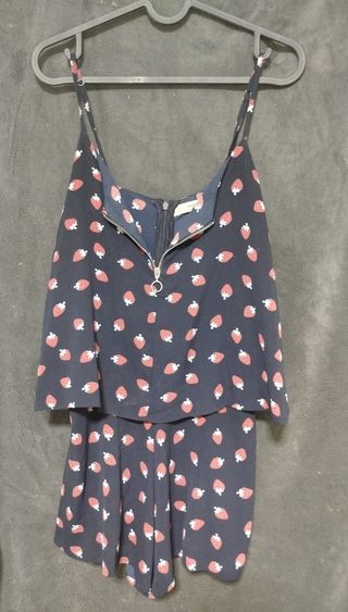 Mono corto estampado fresas