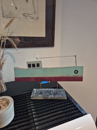 Barco madera decoración