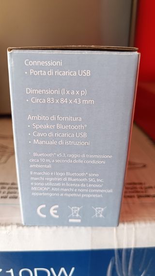Mini Speaker Bluetooth - Grigio