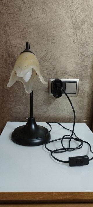 Lámpara  5 tulipas metal 35€
Aplique mesita 10€