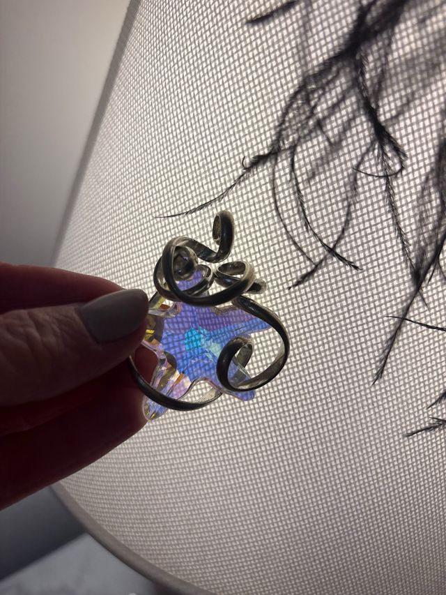 Ciondolo stella Swarovski acciaio