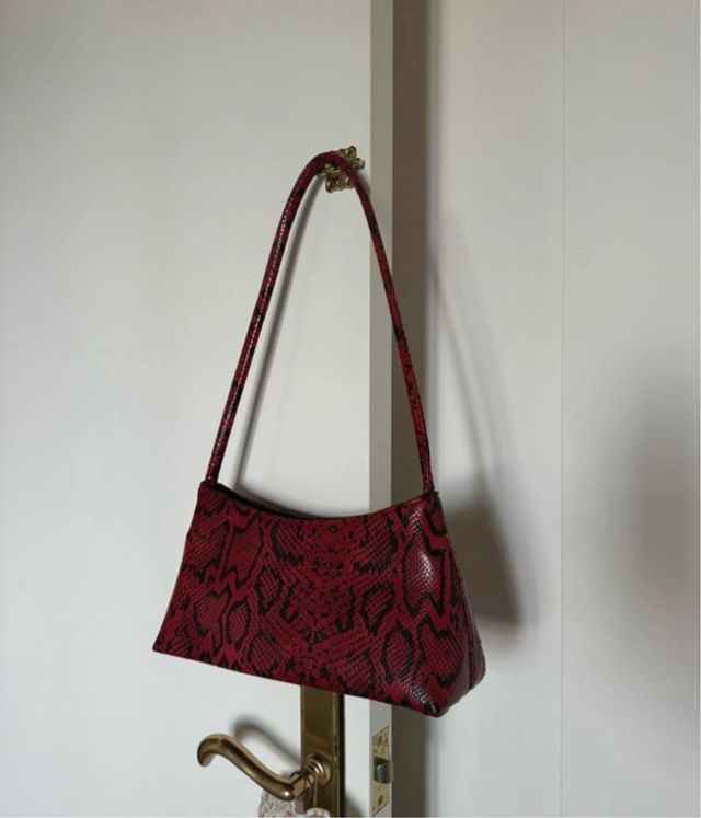 Bolso Caselles rojo serpiente