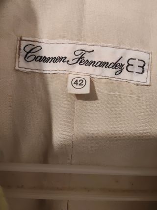 Abrigo beige Carmen Ferrero