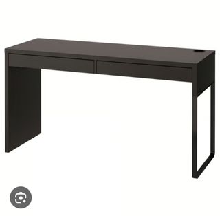 Escritorio Ikea negro - 2 cajones