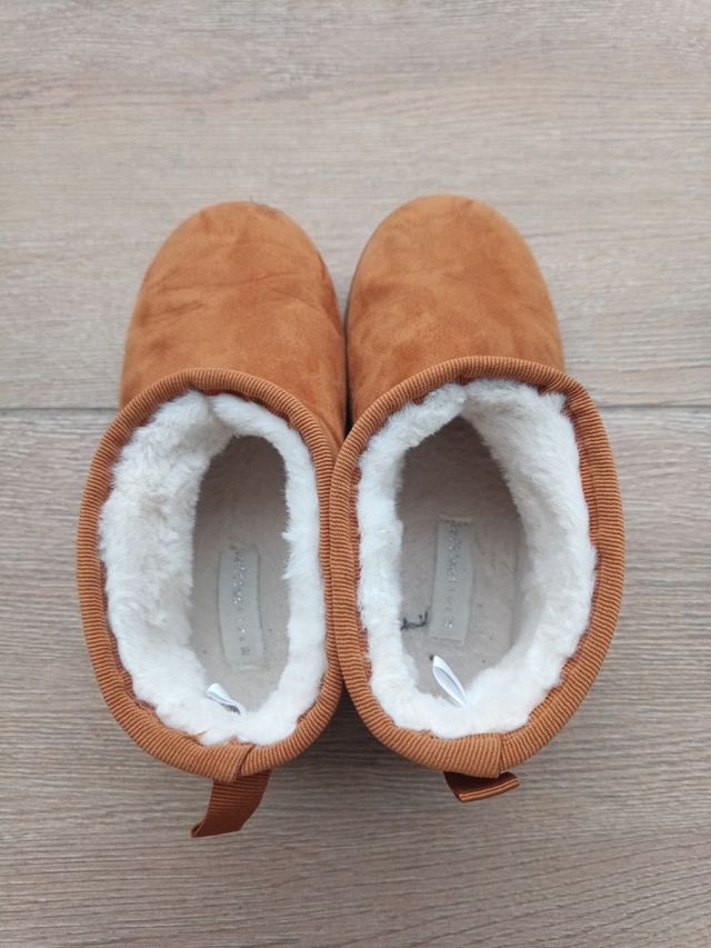 Botas borreguito niña - Marrón