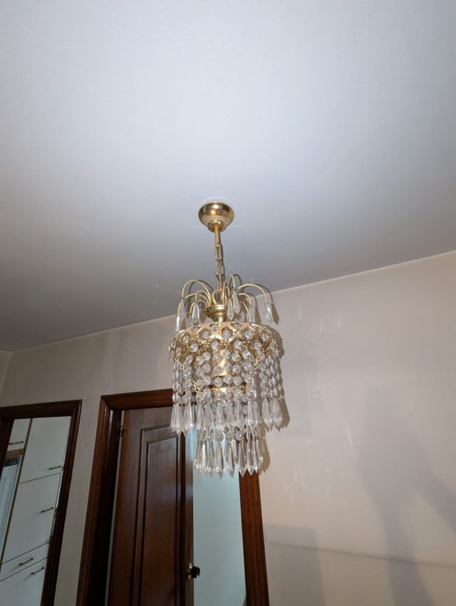 Pareja de Lamparas de cristal de roca