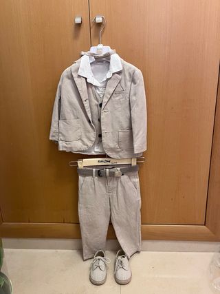 Traje niño 18 meses - 4 piezas + zapatos