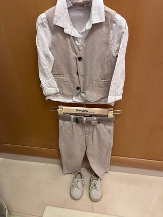 Traje niño 18 meses - 4 piezas + zapatos