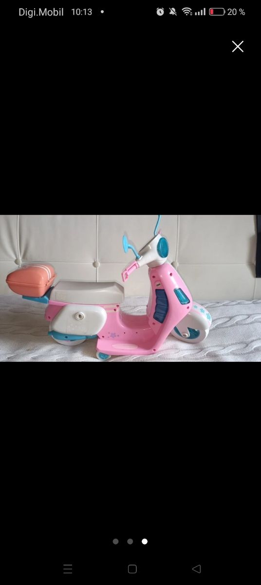 Moto Nancy pilas juguete