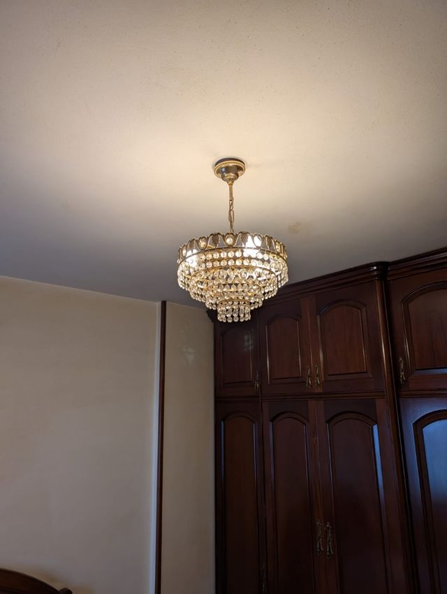 Lampara de cristal roca, imperio